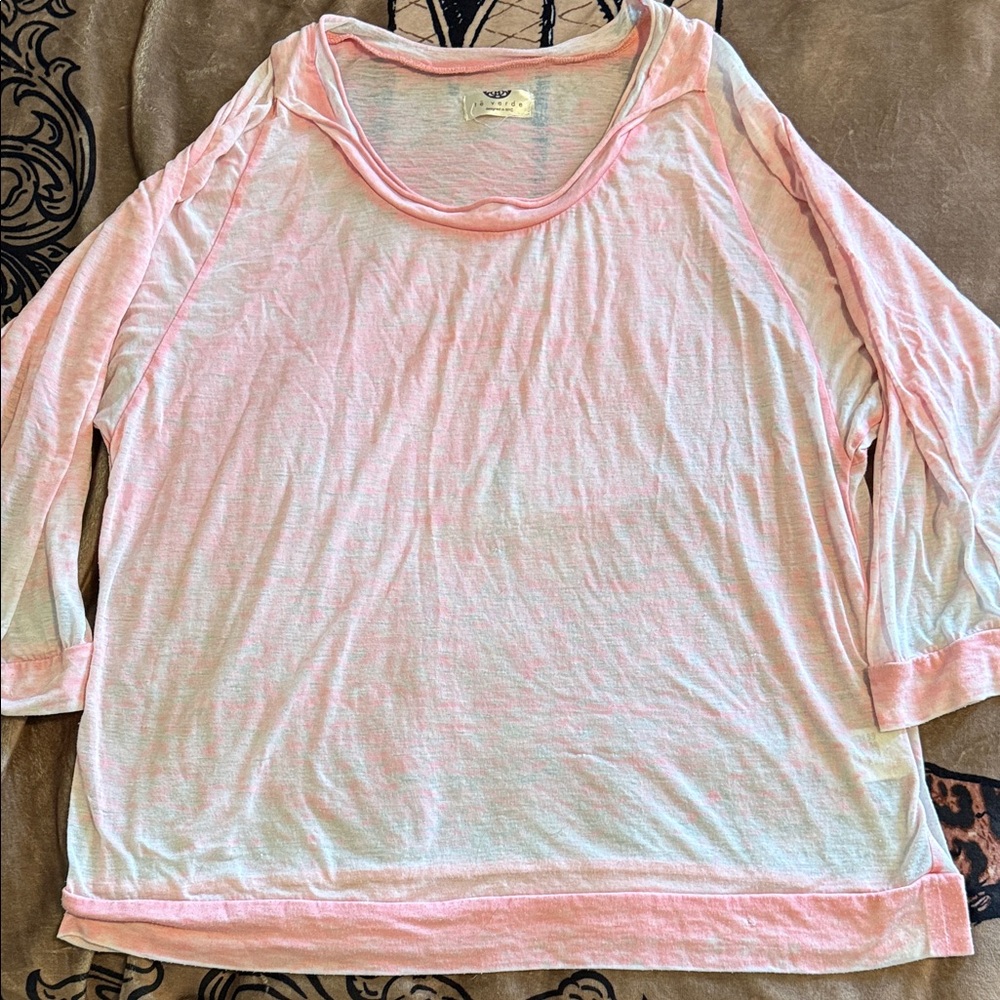 Women's Pink Top Te Verde